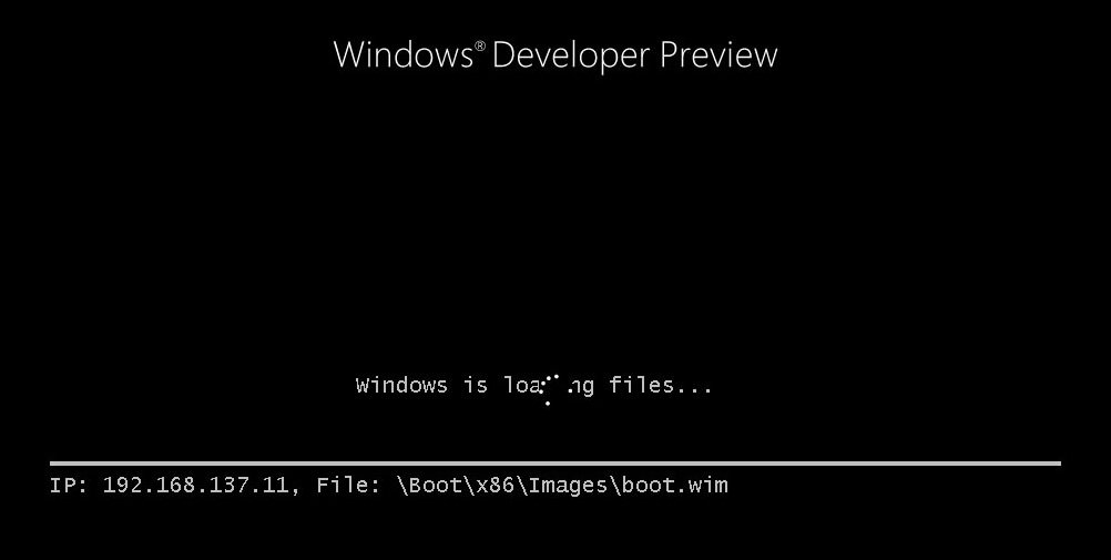 Deploying Windows 8 Developer Preview with WDS