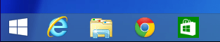 The Store icon appears in the Taskbar