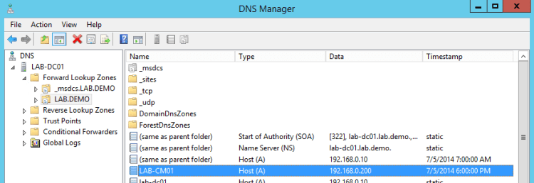 SCCM-DNS-related