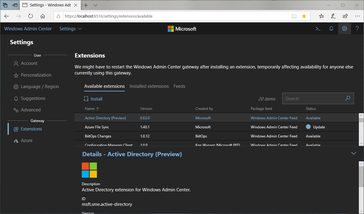 How to Promote Windows Server Core to a Domain Controller from the Windows Admin Center
